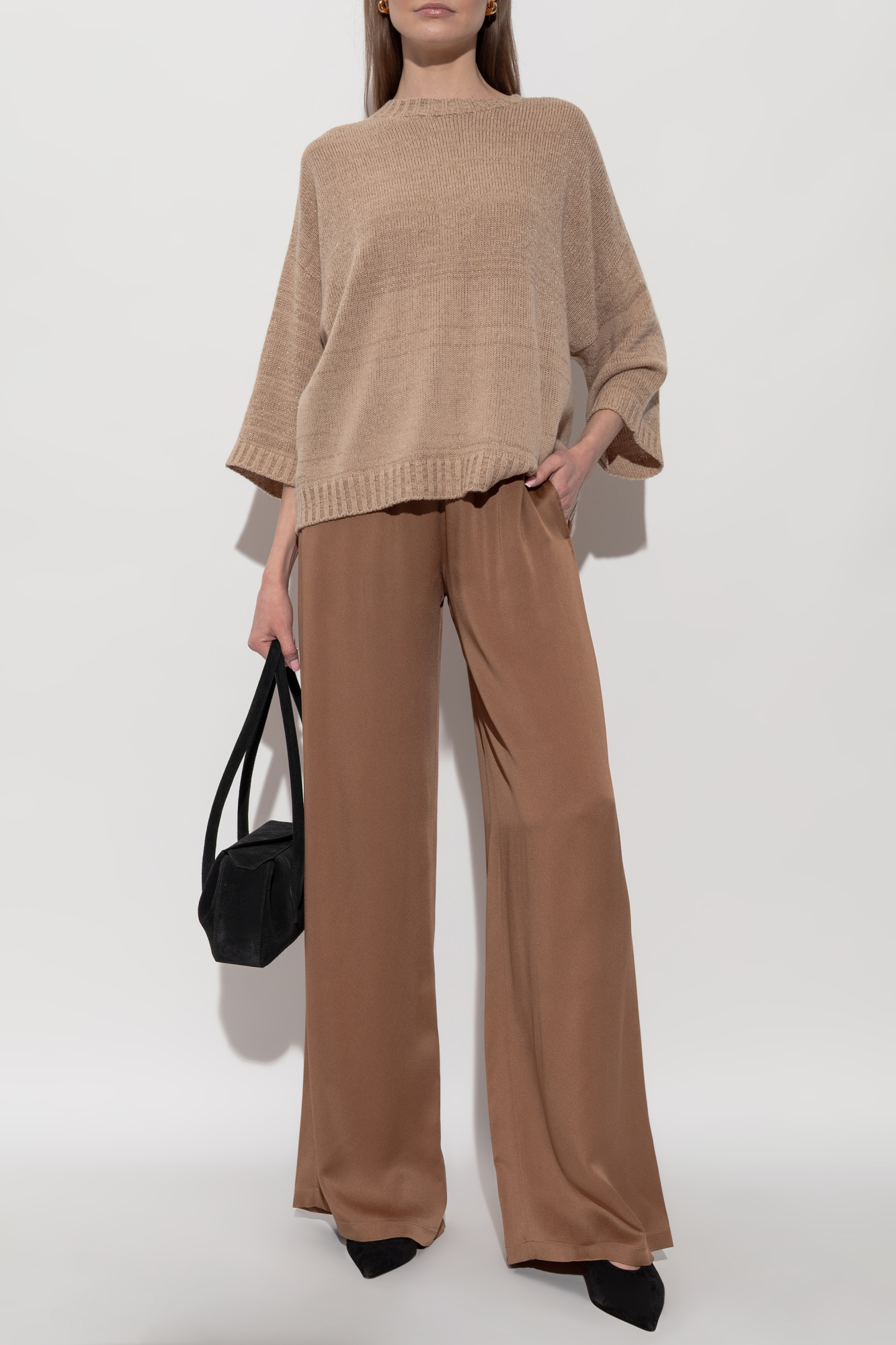 Fabiana Filippi Satin wide-leg pants | Women's | Vitkac